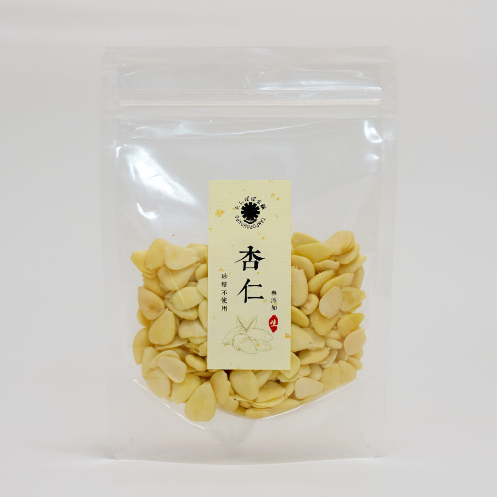 杏仁粒（生）100g つぶ状 無添加100% 砂糖不使用 杏仁のみ 薬膳スイーツ 杏仁豆腐 アンニンツブたんぽぽ本舗